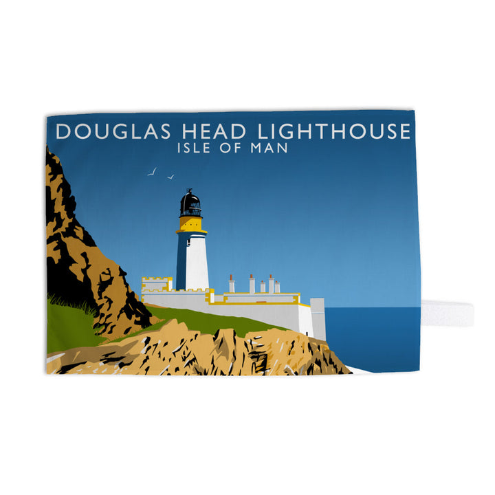 Douglas Head Lighthouse, Isle of Man Tea Towel