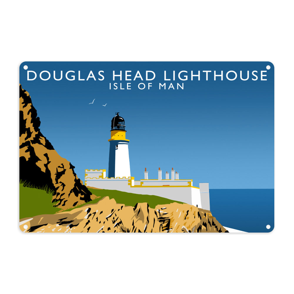 Douglas Head Lighthouse, Isle of Man Metal Sign