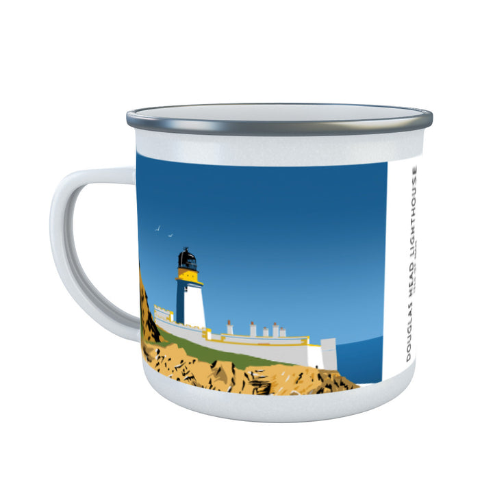 Douglas Head Lighthouse, Isle of Man Enamel Mug