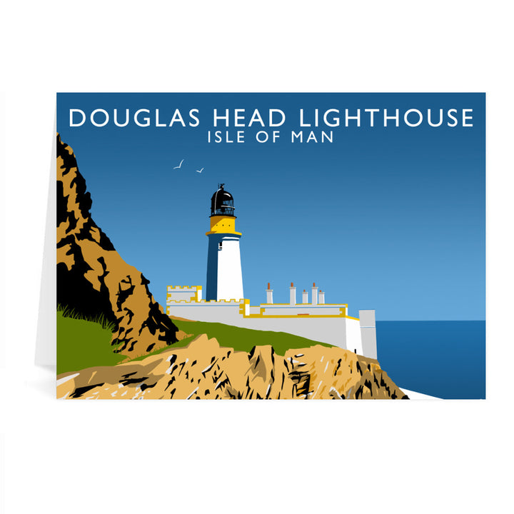 Douglas Head Lighthouse, Isle of Man Greeting Card 7x5
