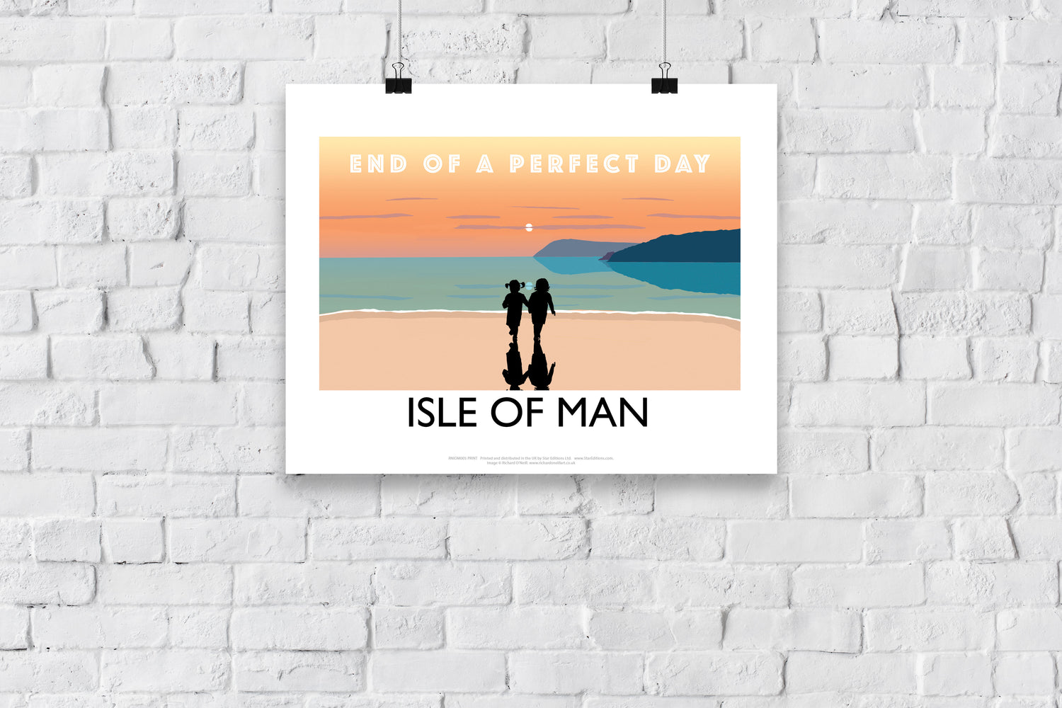 End of a perfect day, Isle of Man - Art Print