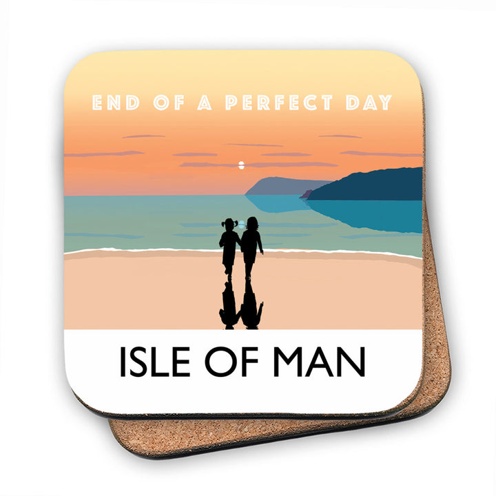 End of a perfect day, Isle of Man MDF Coaster