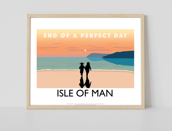 End of a perfect day, Isle of Man - Art Print