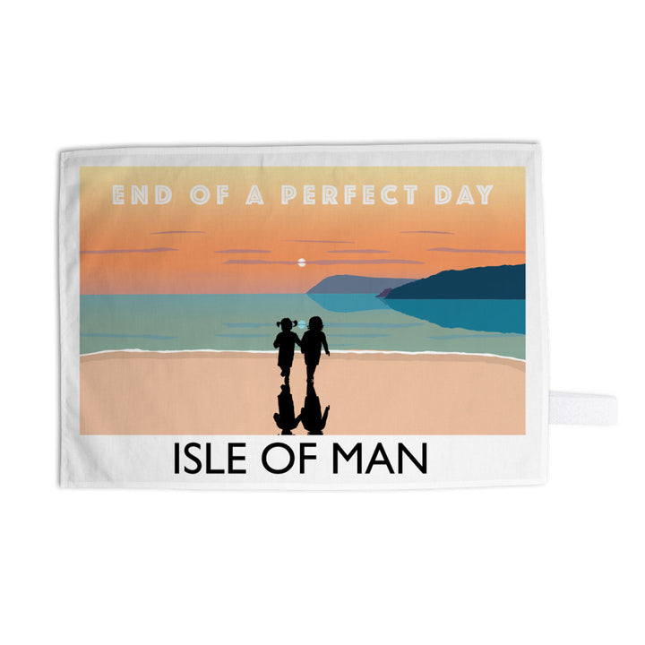 End of a perfect day, Isle of Man Tea Towel