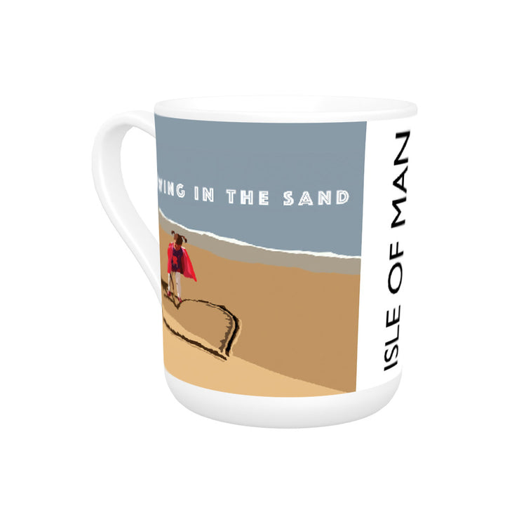 Drawing In The Sand, Isle of Man Bone China Mug