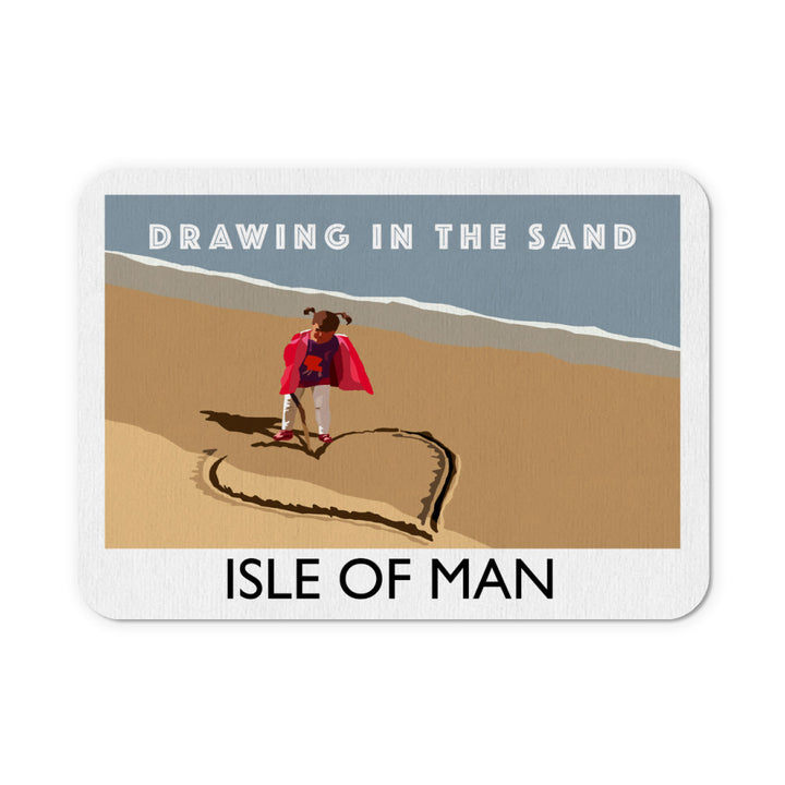Drawing In The Sand, Isle of Man Mouse Mat