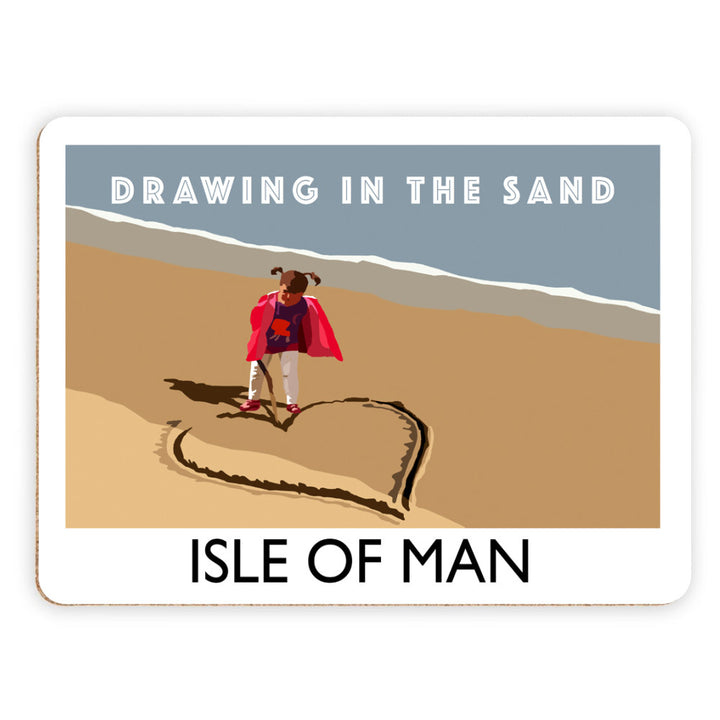 Drawing In The Sand, Isle of Man Placemat
