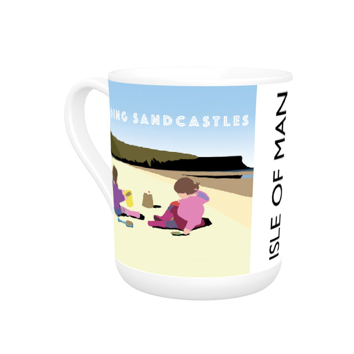 Building Sandcastles, Isle of Man Bone China Mug