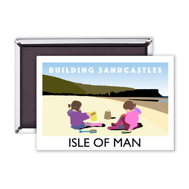 Building Sandcastles, Isle of Man Magnet