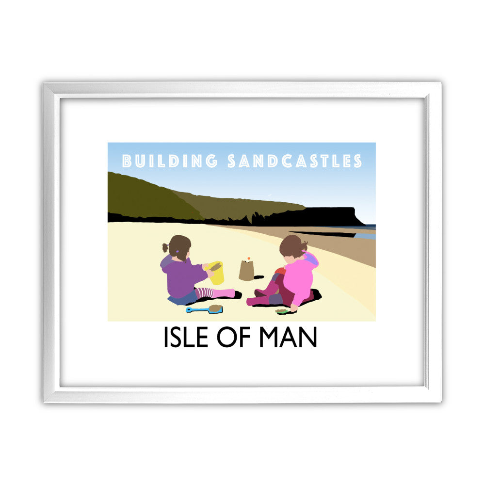 Building Sandcastles, Isle of Man - Art Print