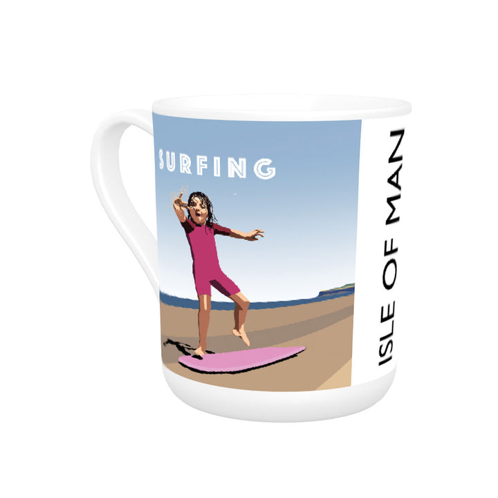 Surfing, Isle of Man Bone China Mug