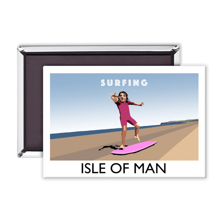 Surfing, Isle of Man Magnet