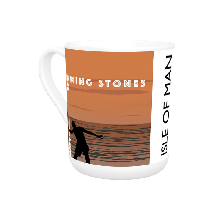 Skimming Stones, Isle of Man Bone China Mug
