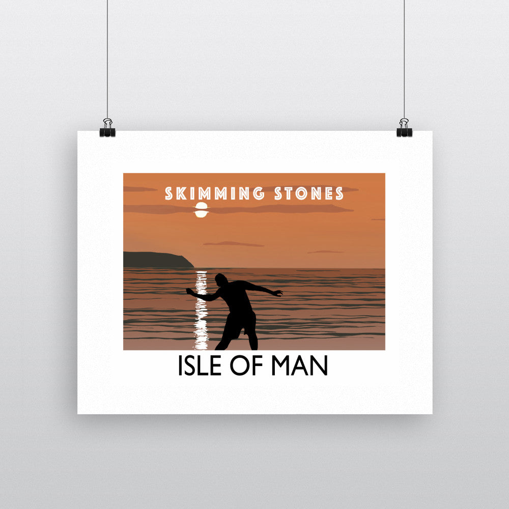 Skimming Stones, Isle of Man 11x14 Print