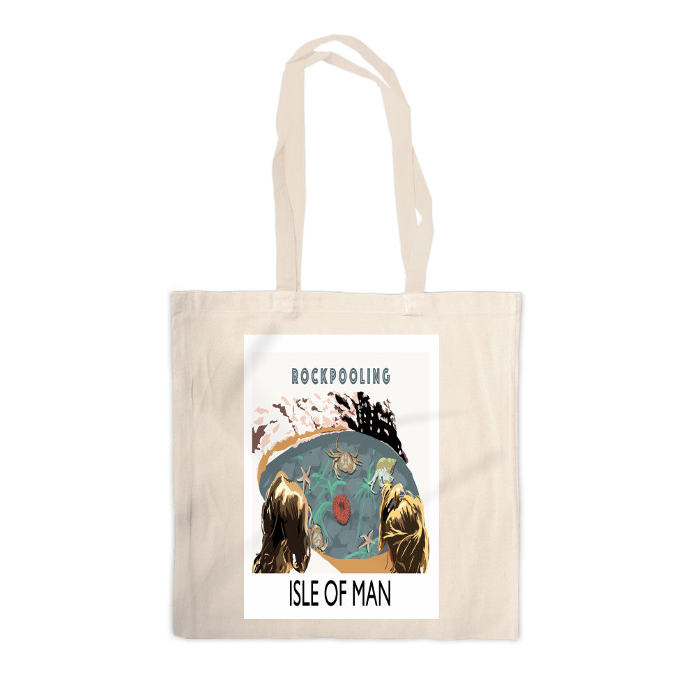 Rockpooling, Isle of Man Canvas Tote Bag