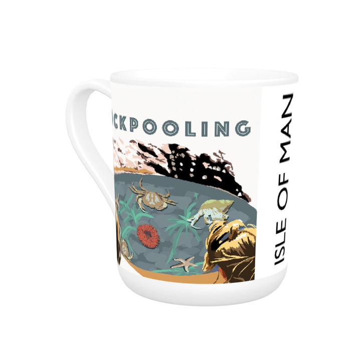 Rockpooling, Isle of Man Bone China Mug