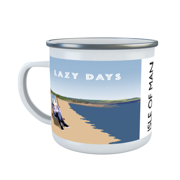 Lazy Days, Isle of Man Enamel Mug