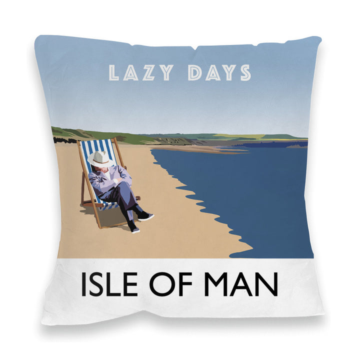 Lazy Days, Isle of Man Fibre Filled Cushion