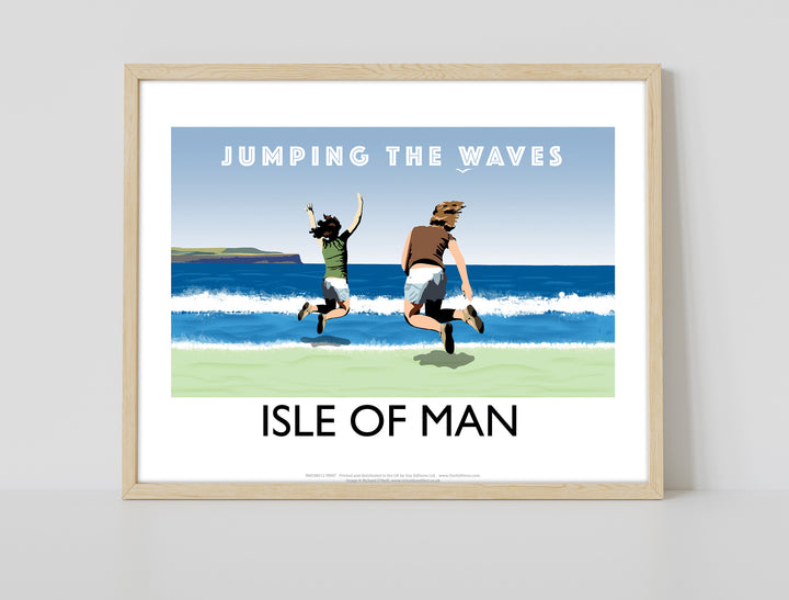 Jumping The Waves, Isle of Man - Art Print