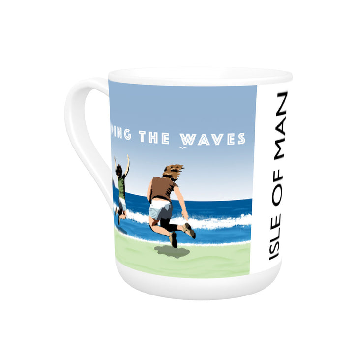 Jumping The Waves, Isle of Man Bone China Mug