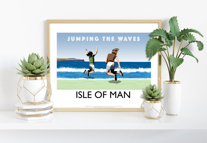 Jumping The Waves, Isle of Man - Art Print