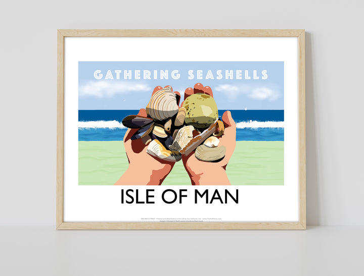 Gathering Seashells, Isle of Man - Art Print