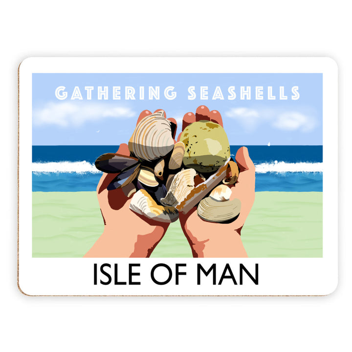 Gathering Seashells, Isle of Man Placemat
