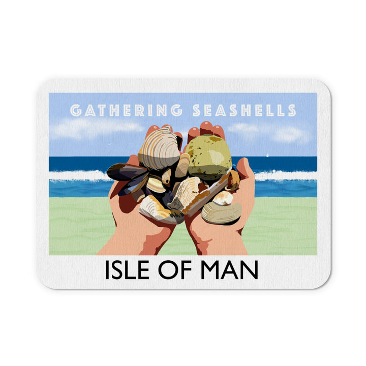 Gathering Seashells, Isle of Man Mouse Mat