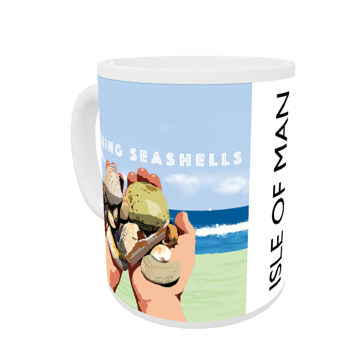 Gathering Seashells, Isle of Man Mug