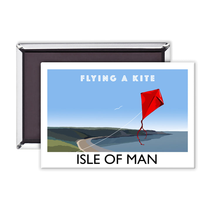 Flying A Kite, Isle of Man Magnet