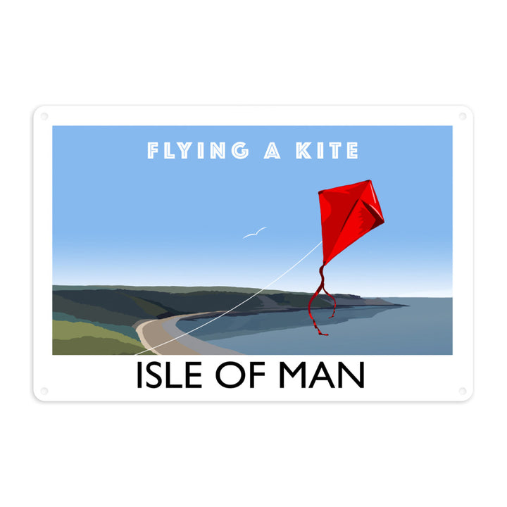 Flying A Kite, Isle of Man Metal Sign