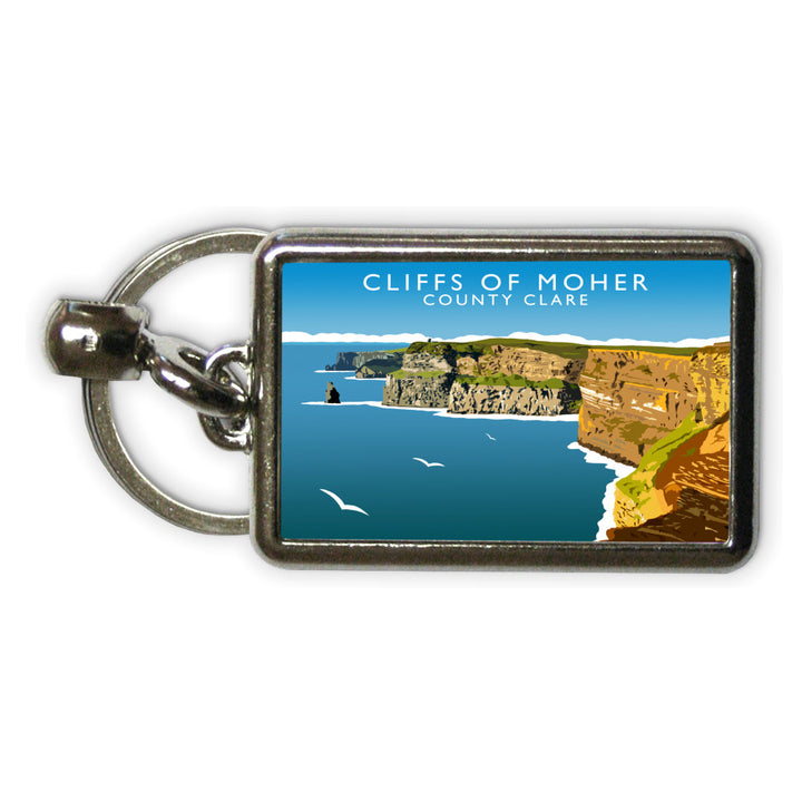 Cliffs Of Moher, County Clare, Ireland Metal Keyring