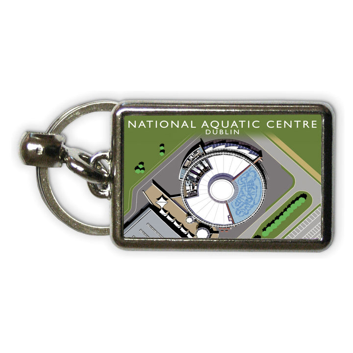 National Aquatic Centre, Dublin, Ireland Metal Keyring