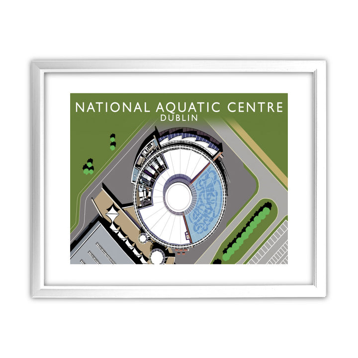 National Aquatic Centre, Dublin, Ireland 11x14 Framed Print (White)