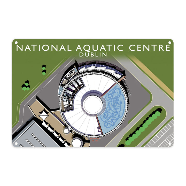 National Aquatic Centre, Dublin, Ireland Metal Sign