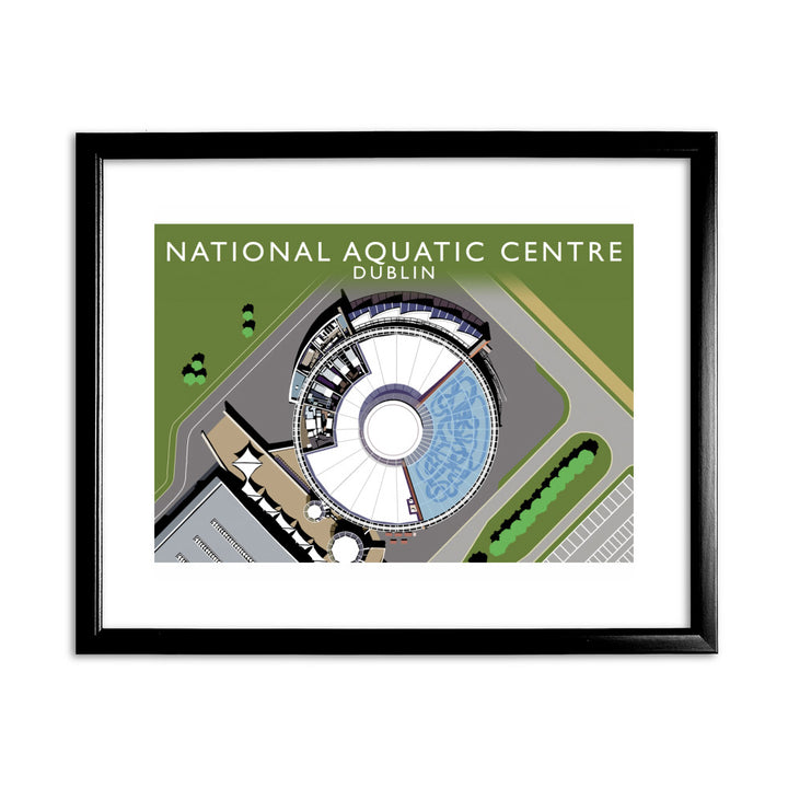 National Aquatic Centre, Dublin, Ireland 11x14 Framed Print (Black)