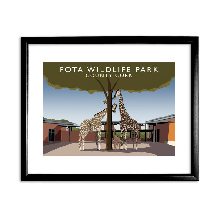 Fota Wildlife Park, County Cork, Ireland 11x14 Framed Print (Black)