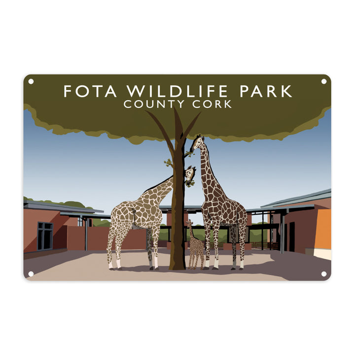 Fota Wildlife Park, County Cork, Ireland Metal Sign