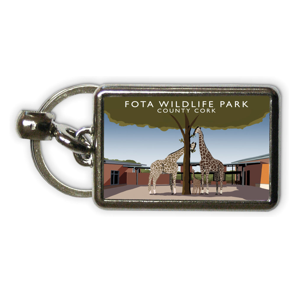 Fota Wildlife Park, County Cork, Ireland Metal Keyring