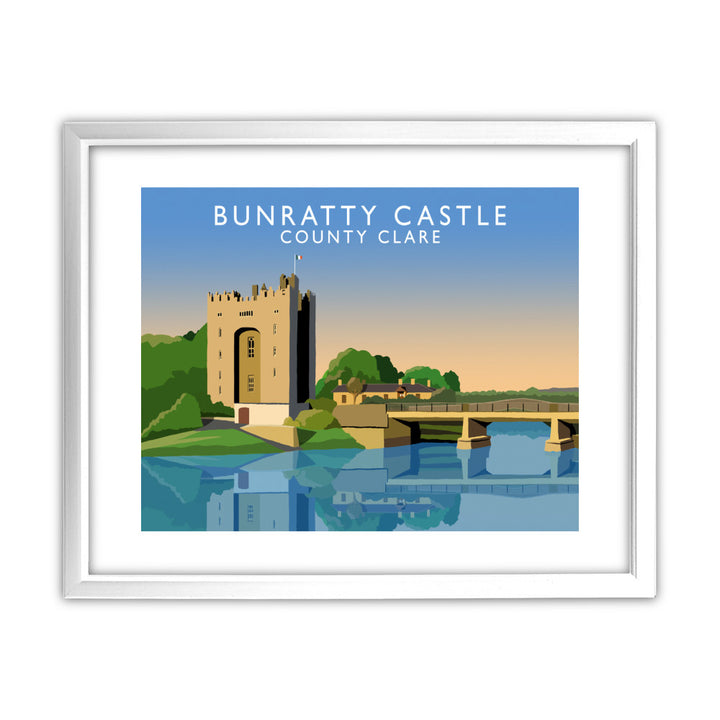 Bunbatty Castle, County Clare, Ireland 11x14 Framed Print (White)