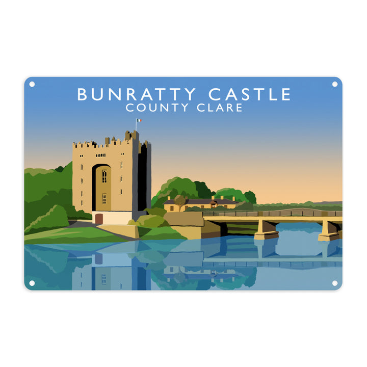 Bunbatty Castle, County Clare, Ireland Metal Sign