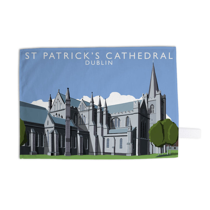 St Patrick's Cathedral, Dublin, Ireland Tea Towel