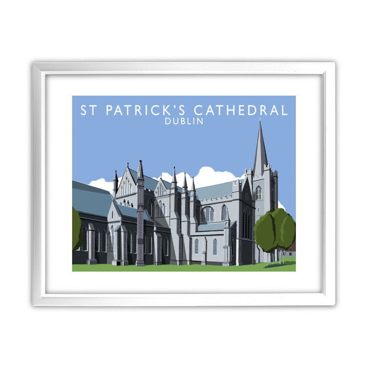 St Patrick's Cathedral, Dublin, Ireland 11x14 Framed Print (White)