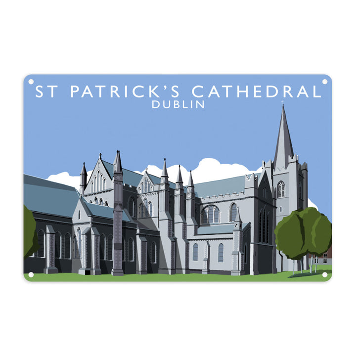 St Patrick's Cathedral, Dublin, Ireland Metal Sign