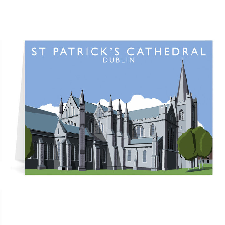 St Patrick's Cathedral, Dublin, Ireland Greeting Card 7x5