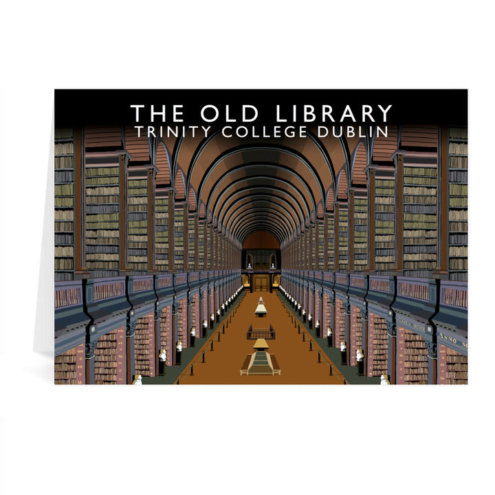 The Old Library, Trinity College, Dublin, Ireland Greeting Card 7x5