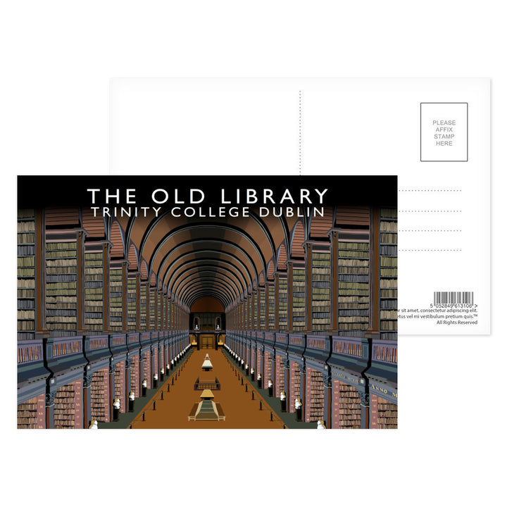 The Old Library, Trinity College, Dublin, Ireland Postcard Pack