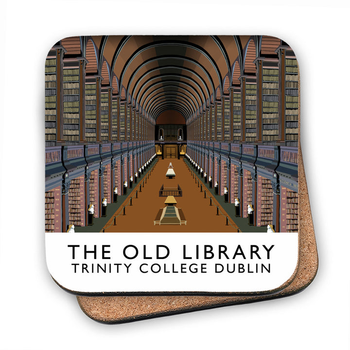The Old Library, Trinity College, Dublin, Ireland MDF Coaster