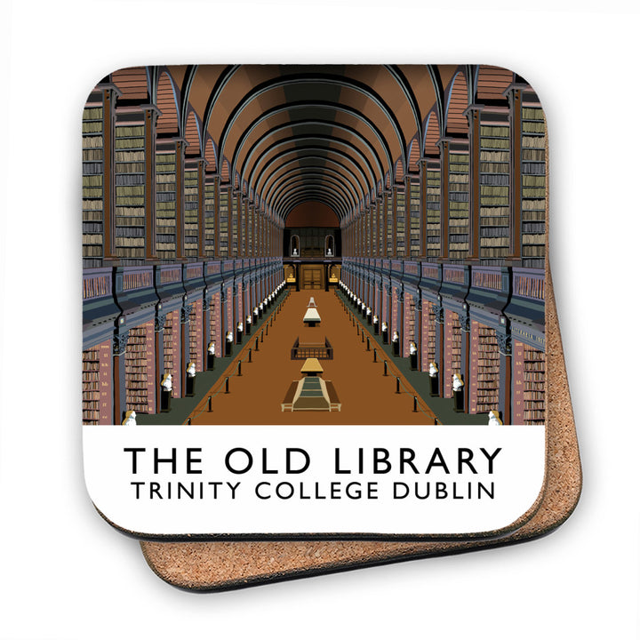 The Old Library, Trinity College, Dublin, Ireland MDF Coaster