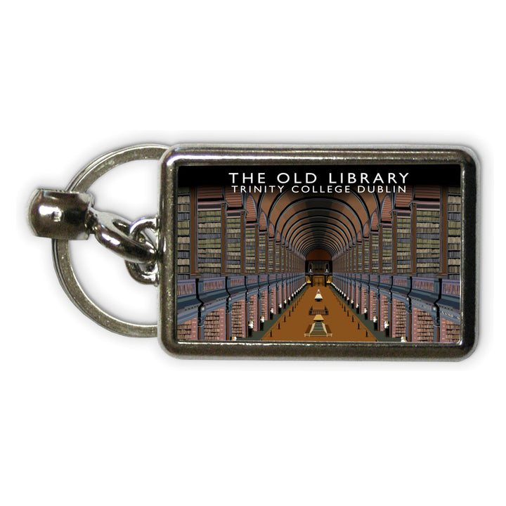 The Old Library, Trinity College, Dublin, Ireland Metal Keyring